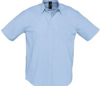 Рубашка мужская с коротким рукавом Brisbane, голубая арт.1837.14
