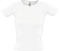 Футболка женская с круглым вырезом Lady 220 белая арт.1372.60