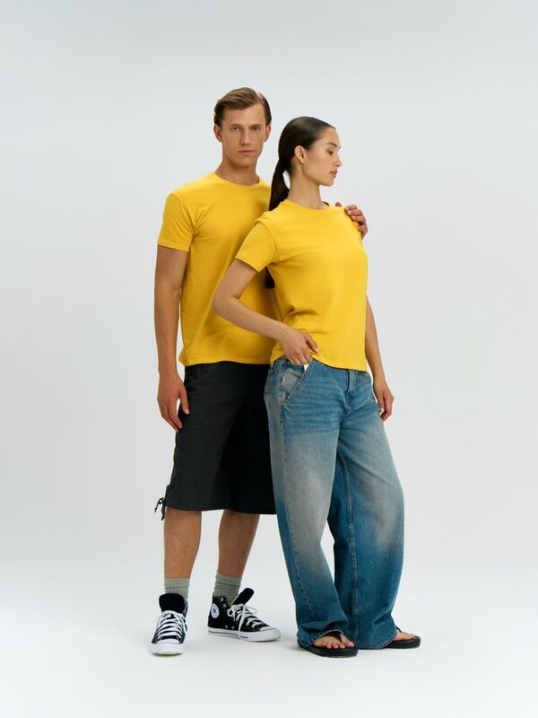 Футболка унисекс Regent 150, желтая арт.1376.80