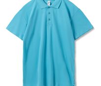 Рубашка поло мужская Summer 170, бирюзовая арт.1379.42