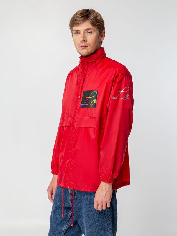 Ветровка из нейлона Surf 210, красная арт.1384.50