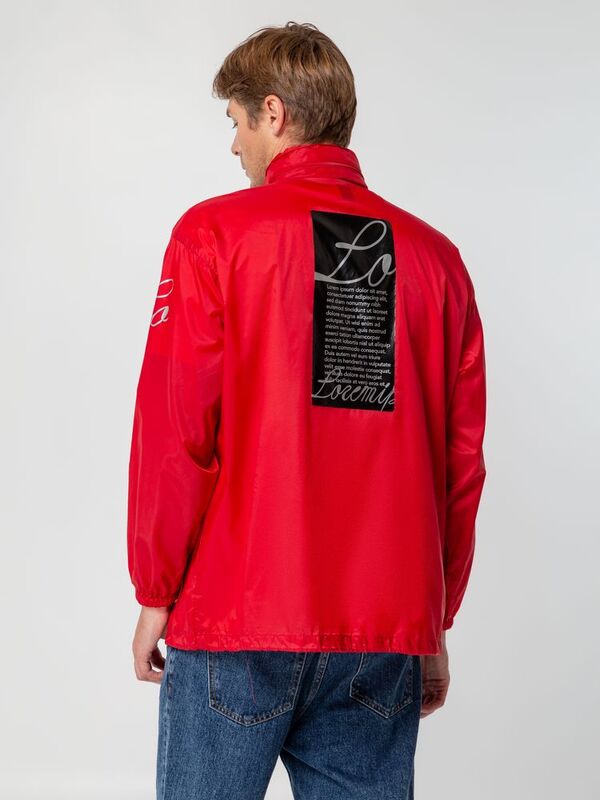 Ветровка из нейлона Surf 210, красная арт.1384.50