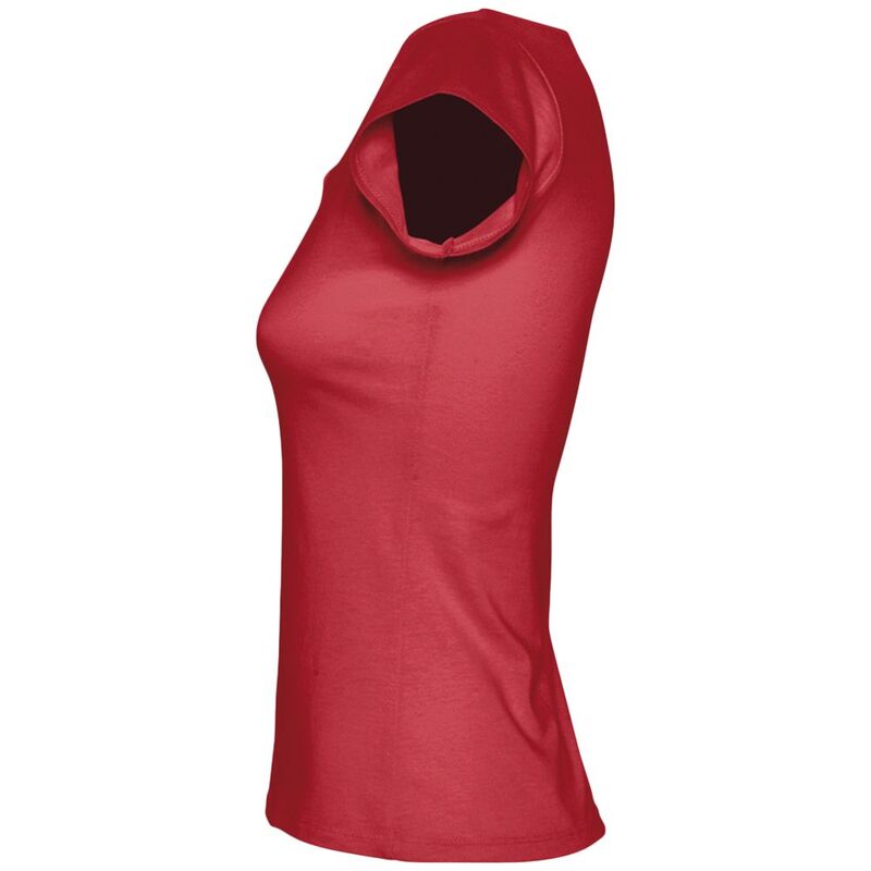 Футболка женская Melrose 150 с глубоким вырезом, красная арт.1832.50