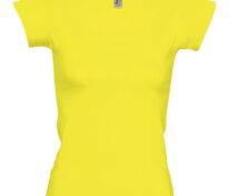 Футболка женская Melrose 150 с глубоким вырезом, лимонно-желтая арт.1832.89