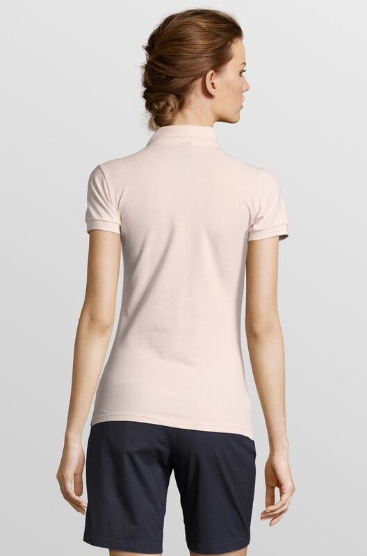 Рубашка поло женская People 210, нежно-розовая арт.1895.15