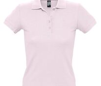 Рубашка поло женская People 210, нежно-розовая арт.1895.15