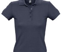 Рубашка поло женская People 210, темно-синяя (navy) арт.1895.40