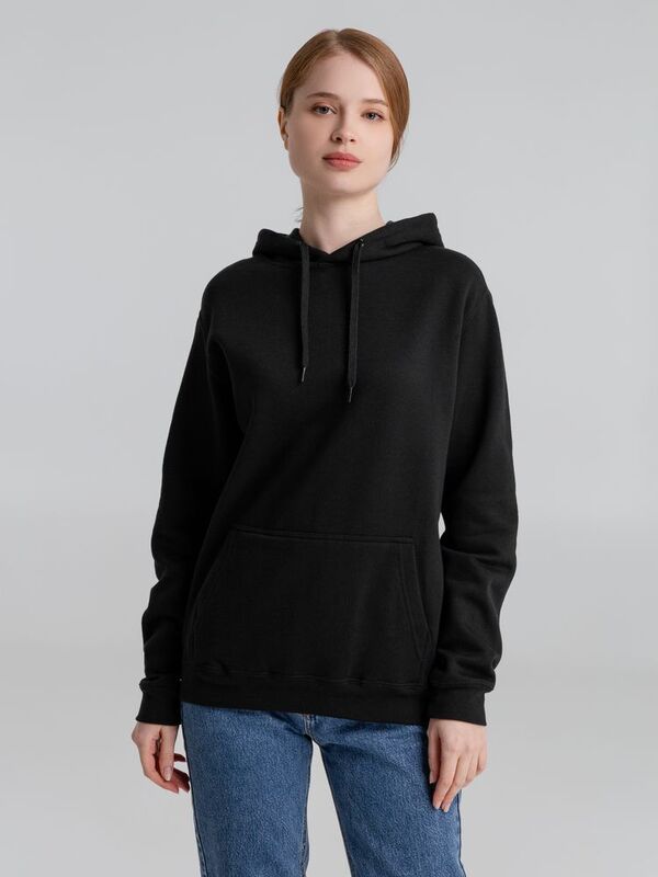 Толстовка с капюшоном Slam 320, черная арт.2401.30