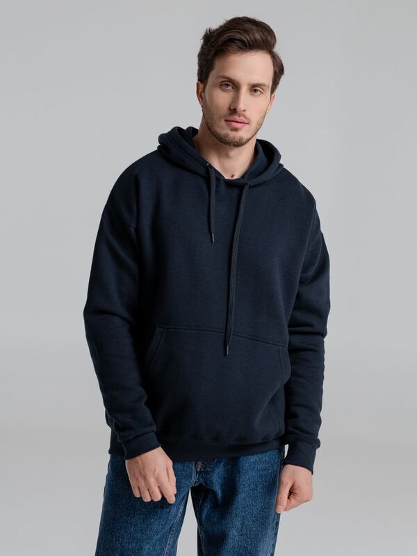 Толстовка с капюшоном Slam 320, темно-синяя арт.2401.40