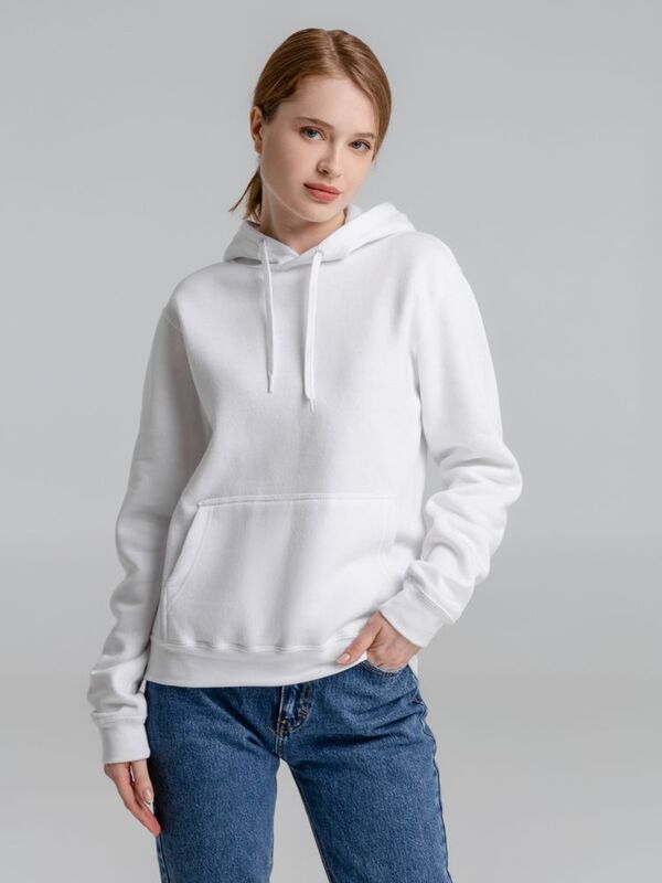 Толстовка с капюшоном Slam 320, белая арт.2401.60