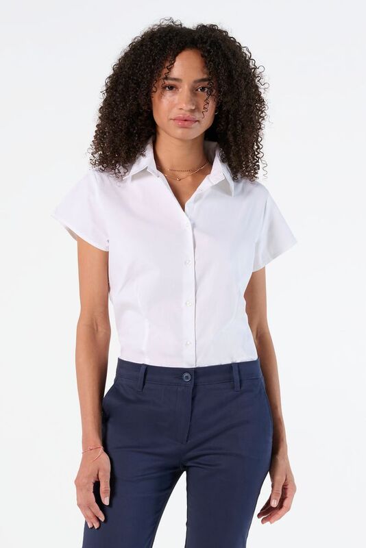 Рубашка женская с коротким рукавом Excess, черная арт.2511.30