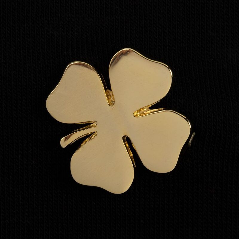 Шильдик &laquo;Счастливый клевер&raquo;, золотистый арт.16476.00