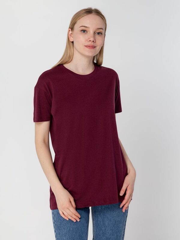 Футболка унисекс Regent 150, бордовая арт.1376.55