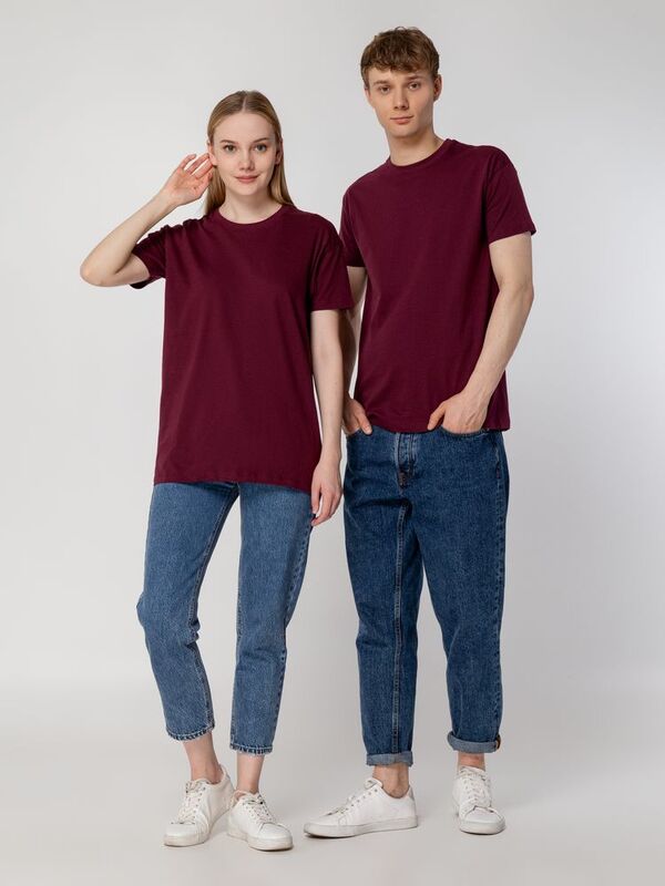 Футболка унисекс Regent 150, бордовая арт.1376.55