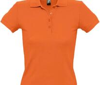Рубашка поло женская People 210, оранжевая арт.1895.20