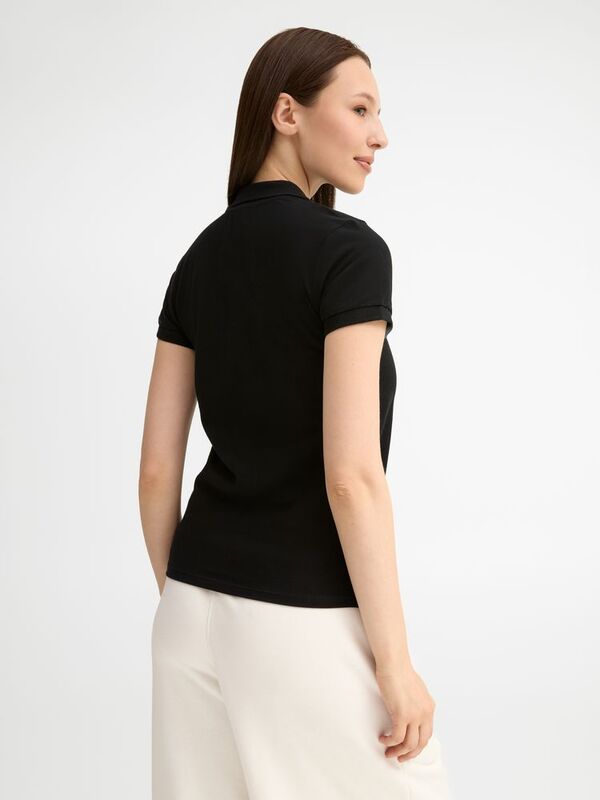 Рубашка поло женская People 210, черная арт.1895.30