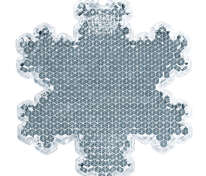 Пешеходный светоотражатель &laquo;Снежинка&raquo;, белый арт.4209.60