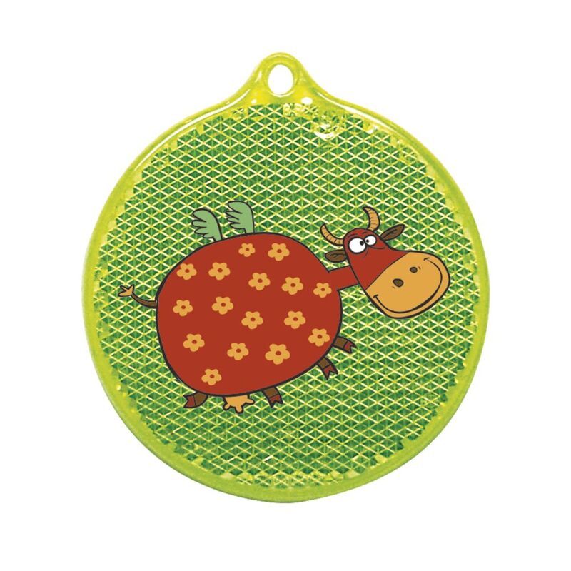 Пешеходный светоотражатель &laquo;Круг&raquo;, неон-желтый арт.4210.89