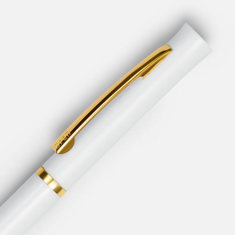 Ручка шариковая Euro Gold, белая арт.4475.60