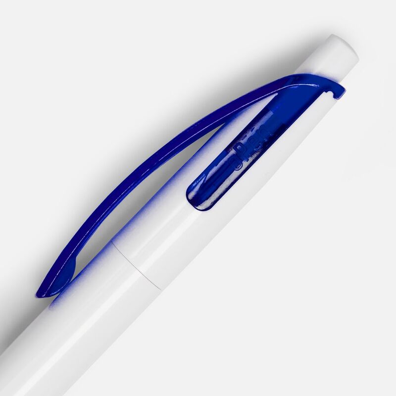 Ручка шариковая Bento, белая с синим арт.4708.64