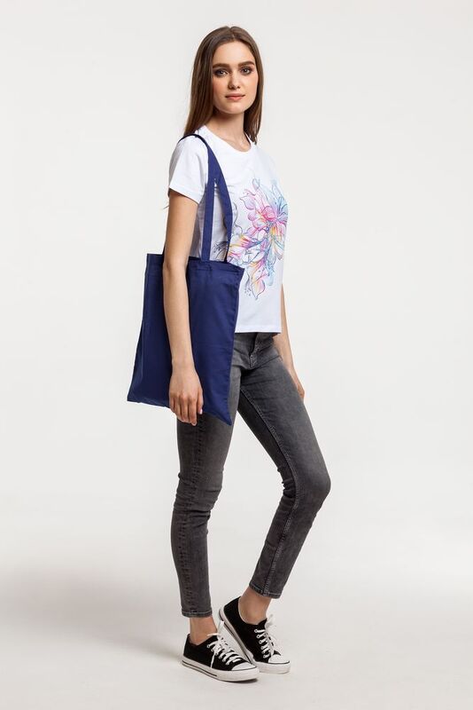 Холщовая сумка Basic 105, темно-синяя арт.1292.40