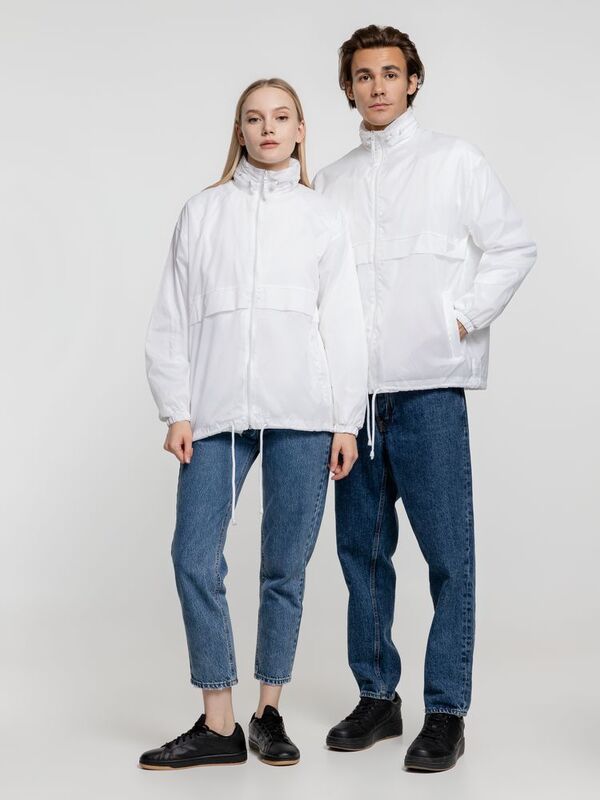 Ветровка из нейлона Surf 210, белая арт.1384.60