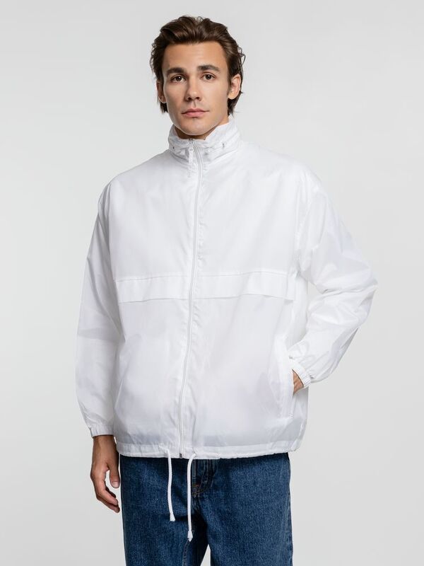 Ветровка из нейлона Surf 210, белая арт.1384.60