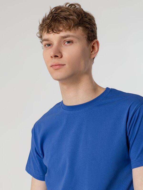 Футболка унисекс T-Bolka 160, ярко-синяя арт.6140.44