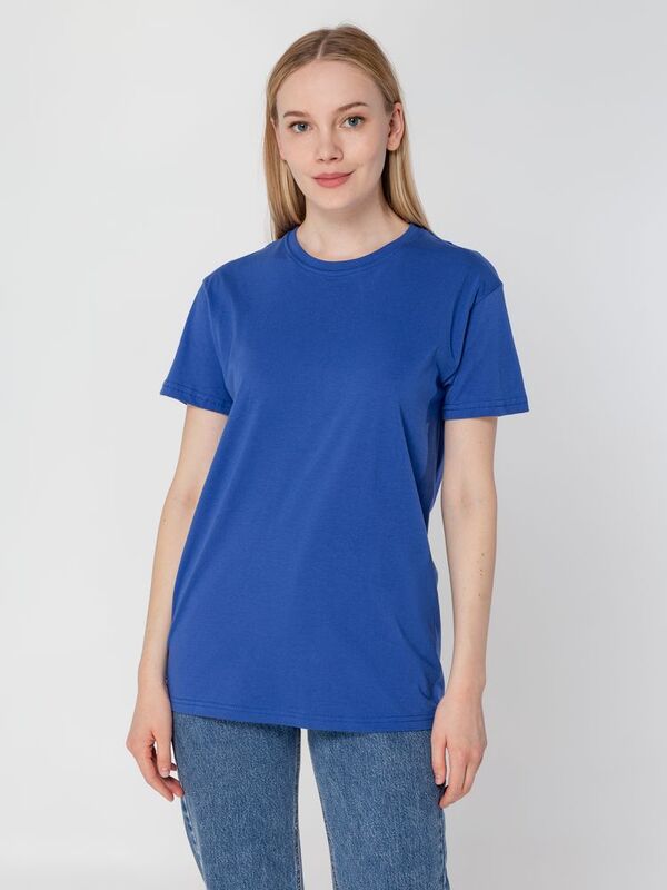 Футболка унисекс T-Bolka 160, ярко-синяя арт.6140.44