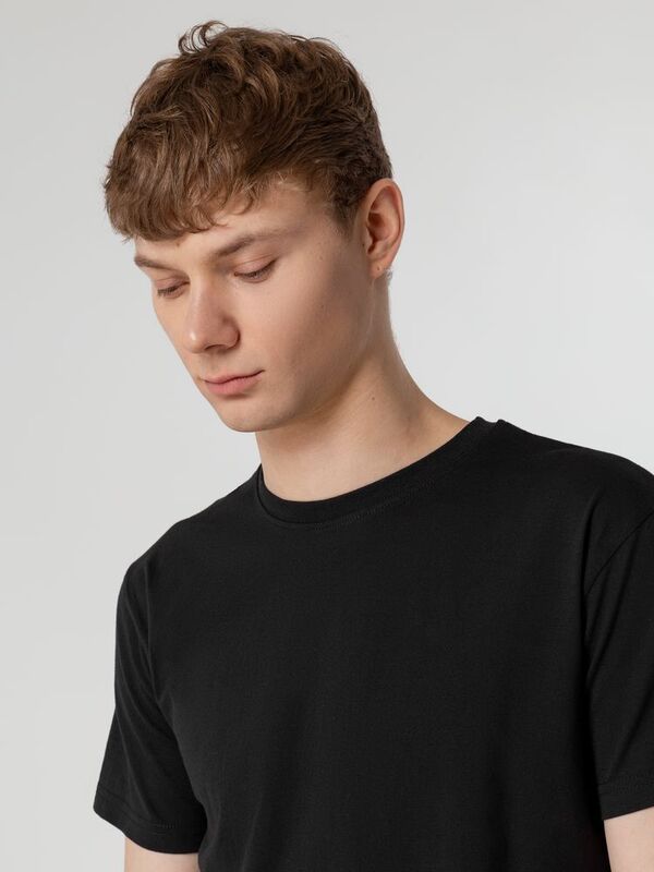 Футболка унисекс T-Bolka 160, черная арт.6140.30