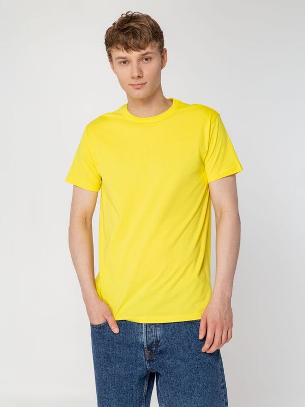 Футболка унисекс T-Bolka 160, желтая арт.6140.80