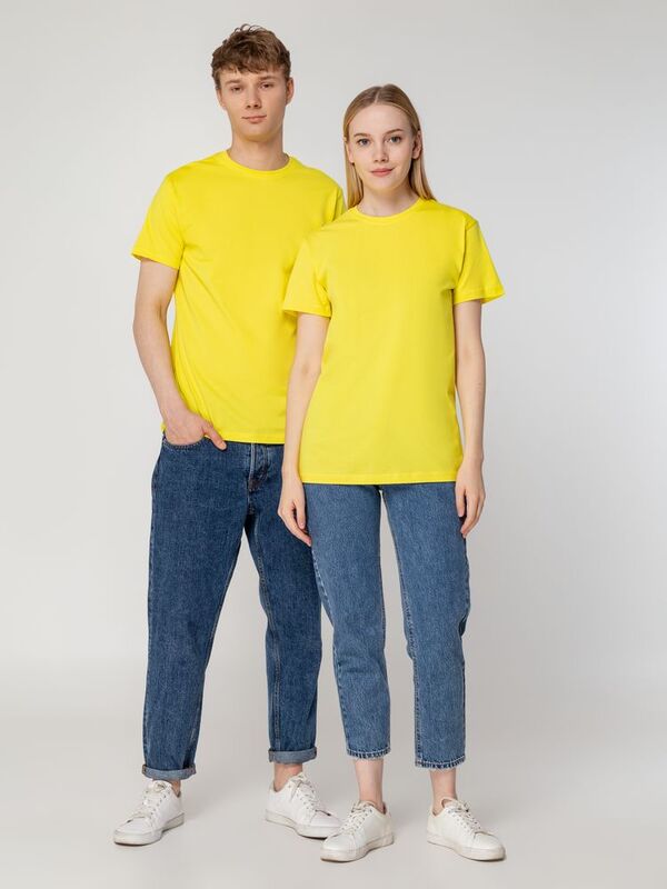 Футболка унисекс T-Bolka 160, желтая арт.6140.80