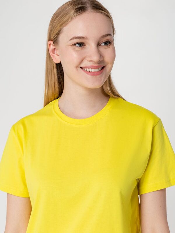 Футболка унисекс T-Bolka 160, желтая арт.6140.80