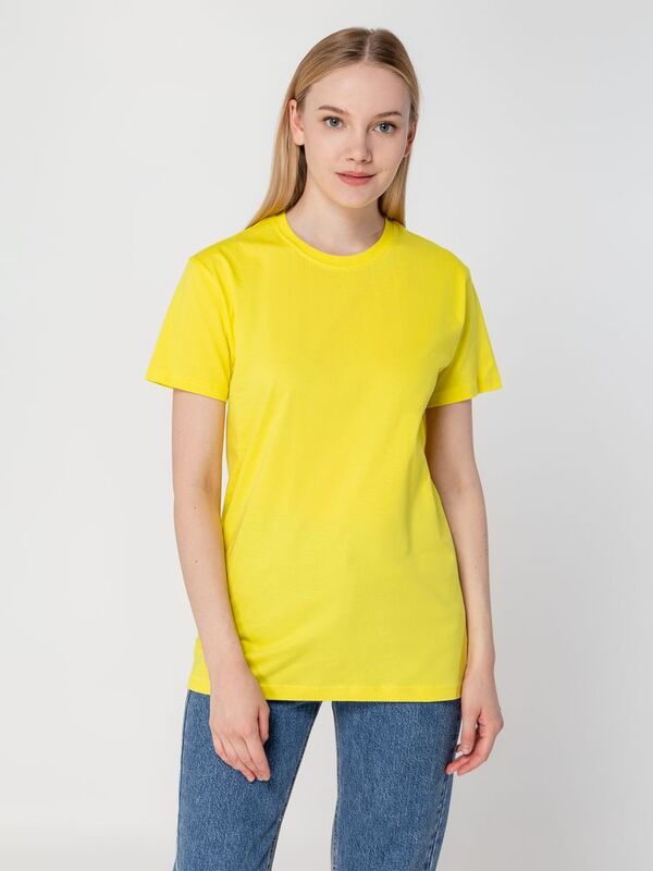 Футболка унисекс T-Bolka 160, желтая арт.6140.80