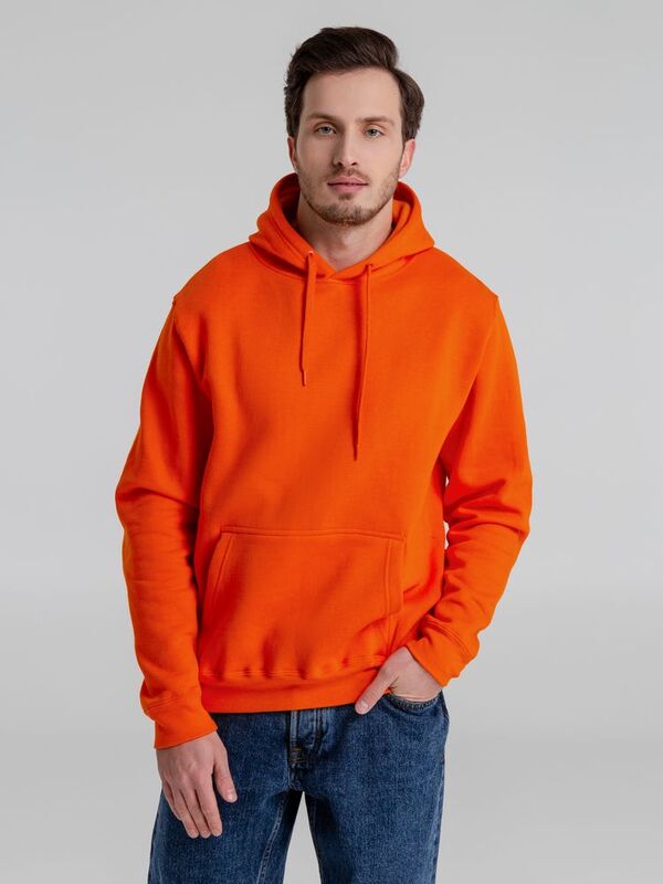 Толстовка с капюшоном Slam 320, оранжевая арт.2401.20