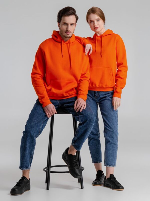 Толстовка с капюшоном Slam 320, оранжевая арт.2401.20