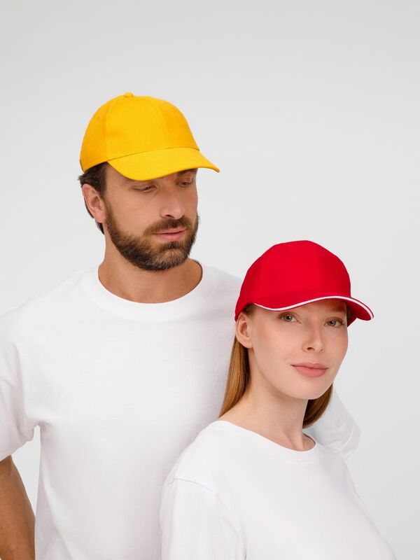 Бейсболка Buffalo, красная с белым арт.6404.56