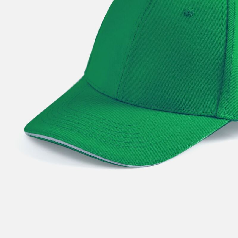 Бейсболка Buffalo, ярко-зеленая с белым арт.6404.96