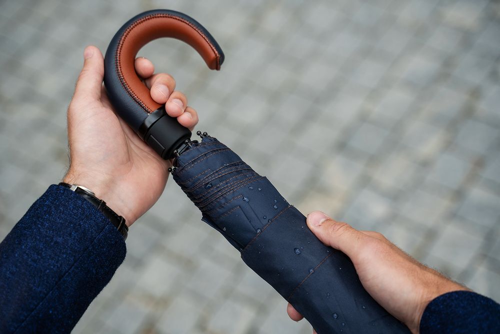 Складной зонт Palermo, темно-синий арт.5131