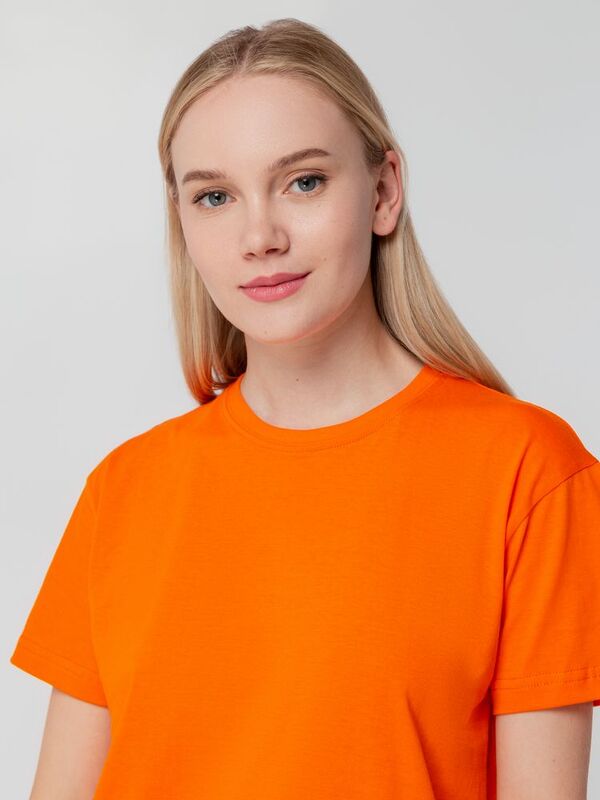 Футболка унисекс T-bolka 140, оранжевая арт.5190.20