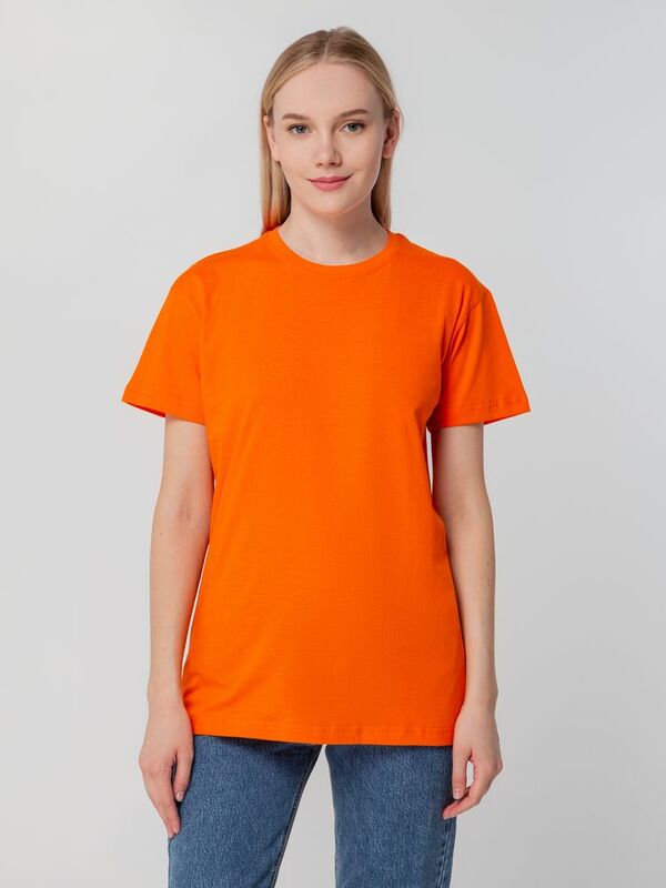 Футболка унисекс T-bolka 140, оранжевая арт.5190.20