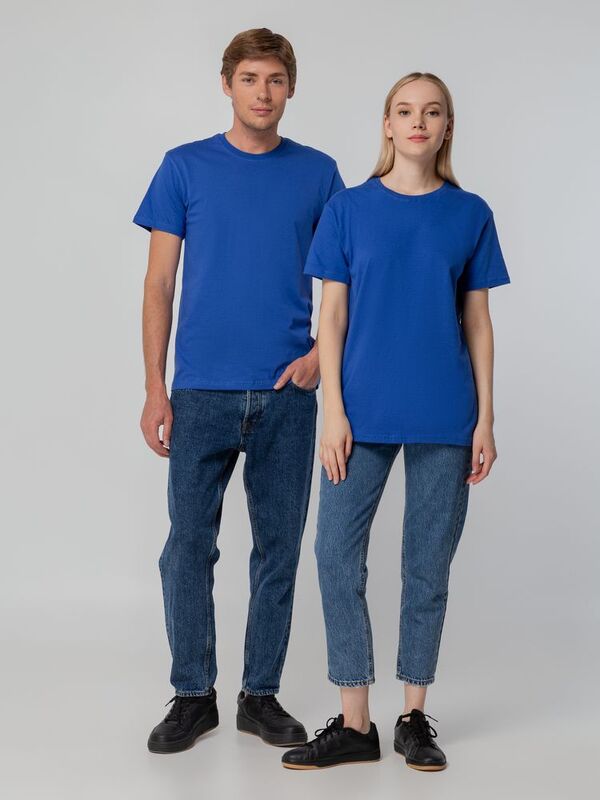 Футболка унисекс T-bolka 140, ярко-синяя арт.5190.44