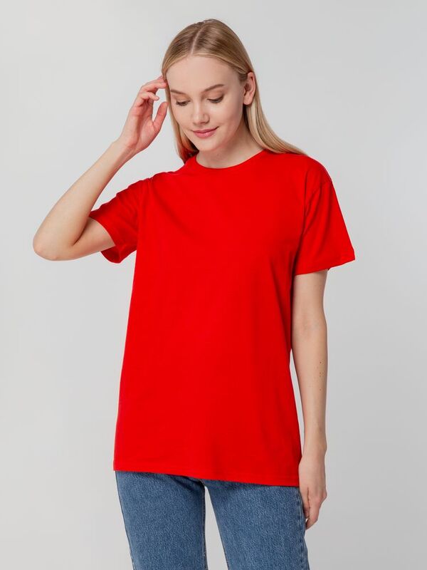 Футболка унисекс T-bolka 140, красная арт.5190.50