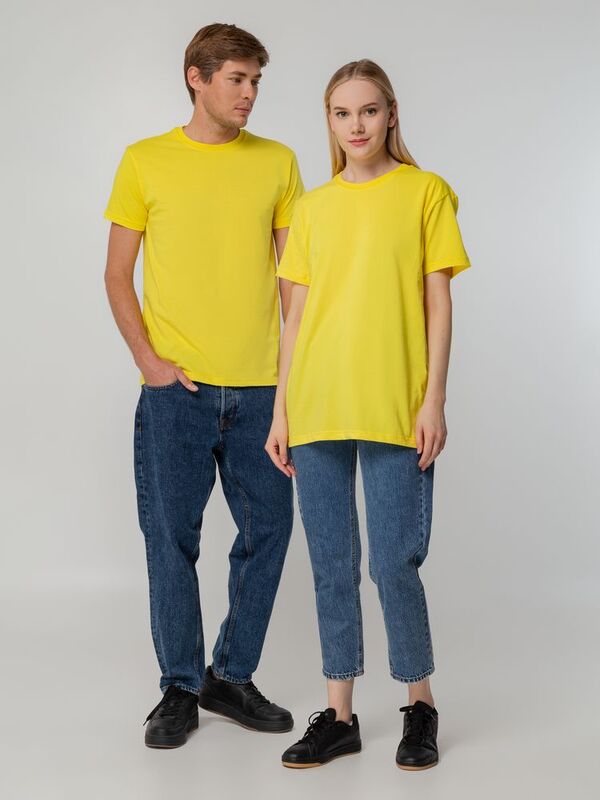 Футболка унисекс T-bolka 140, желтая арт.5190.80