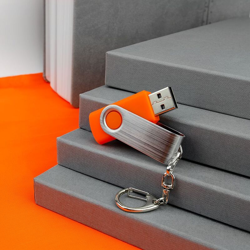 Флешка Twist, оранжевая, 8 Гб арт.4437.28