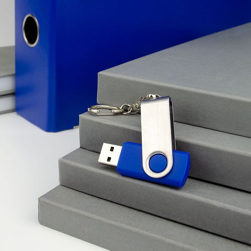 Флешка Twist, синяя, 16 Гб арт.4437.46