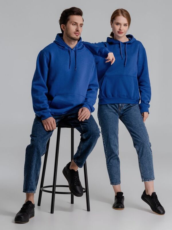 Толстовка с капюшоном Slam 320, ярко-синяя арт.2401.44