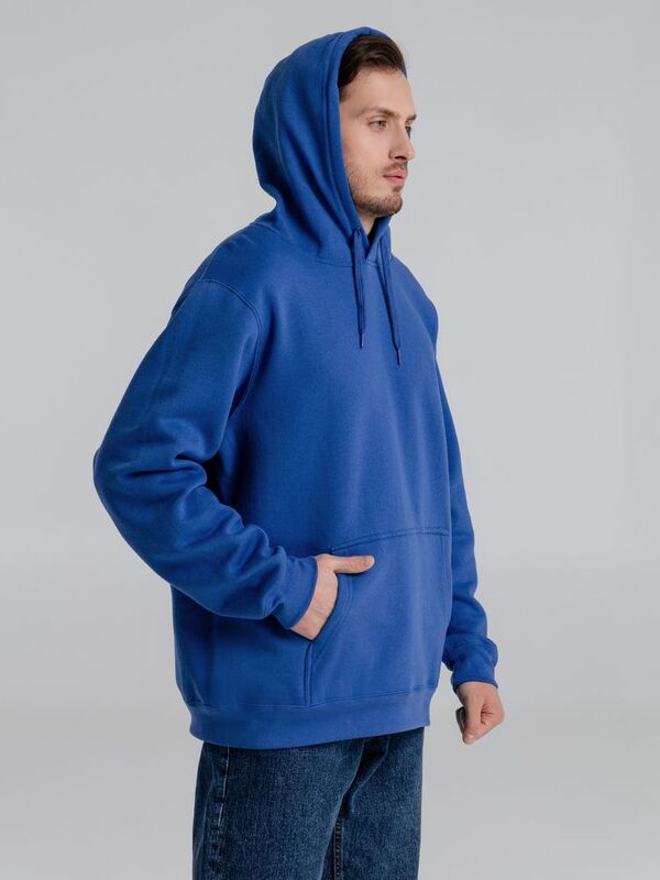 Толстовка с капюшоном Slam 320, ярко-синяя арт.2401.44