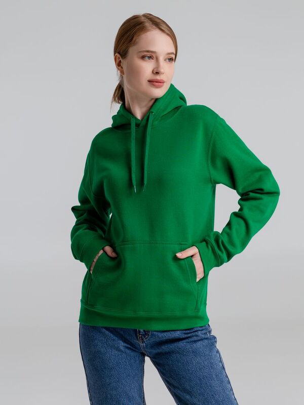 Толстовка с капюшоном Slam 320, ярко-зеленая арт.2401.92