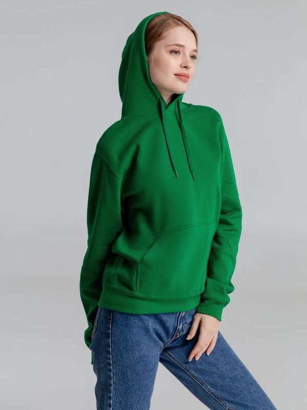 Толстовка с капюшоном Slam 320, ярко-зеленая арт.2401.92